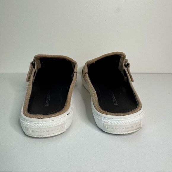 Rebecca Minkoff Tan Suede Mules with Silver Stud Accents | Size 8 - Picture 5 of 8